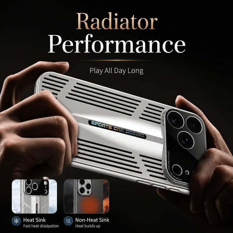 Premium iPhone Case Ultra Thin Heat Dissipation Cooling Protective Cover Shockproof Anti Scratch Camera Lens Protection Slim Transparent Design