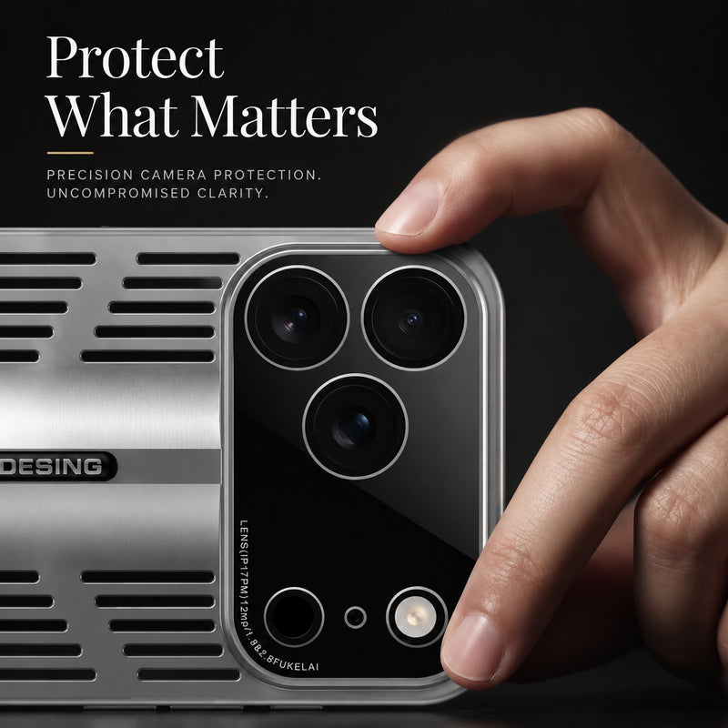 Premium iPhone Case Ultra Thin Heat Dissipation Cooling Protective Cover Shockproof Anti Scratch Camera Lens Protection Slim Transparent Design