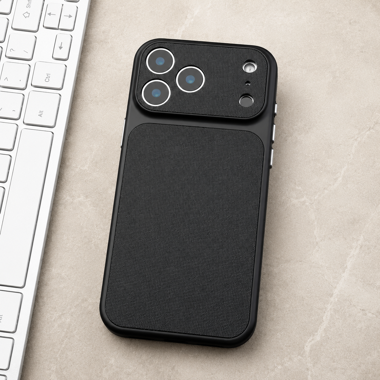 Premium iPhone Case Vintage Woven Leather Texture Magnetic Shockproof PC Plating Armor Hard Back Cover Anti Scratch Camera Protection Slim Full Coverage