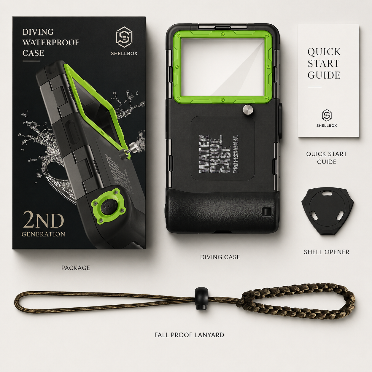 Premium iPhone Case Waterproof Diving Pouch Shockproof Protective Cover IP68 Sealed Design Anti Scratch Underwater Photography Lanyard Full Body Protection