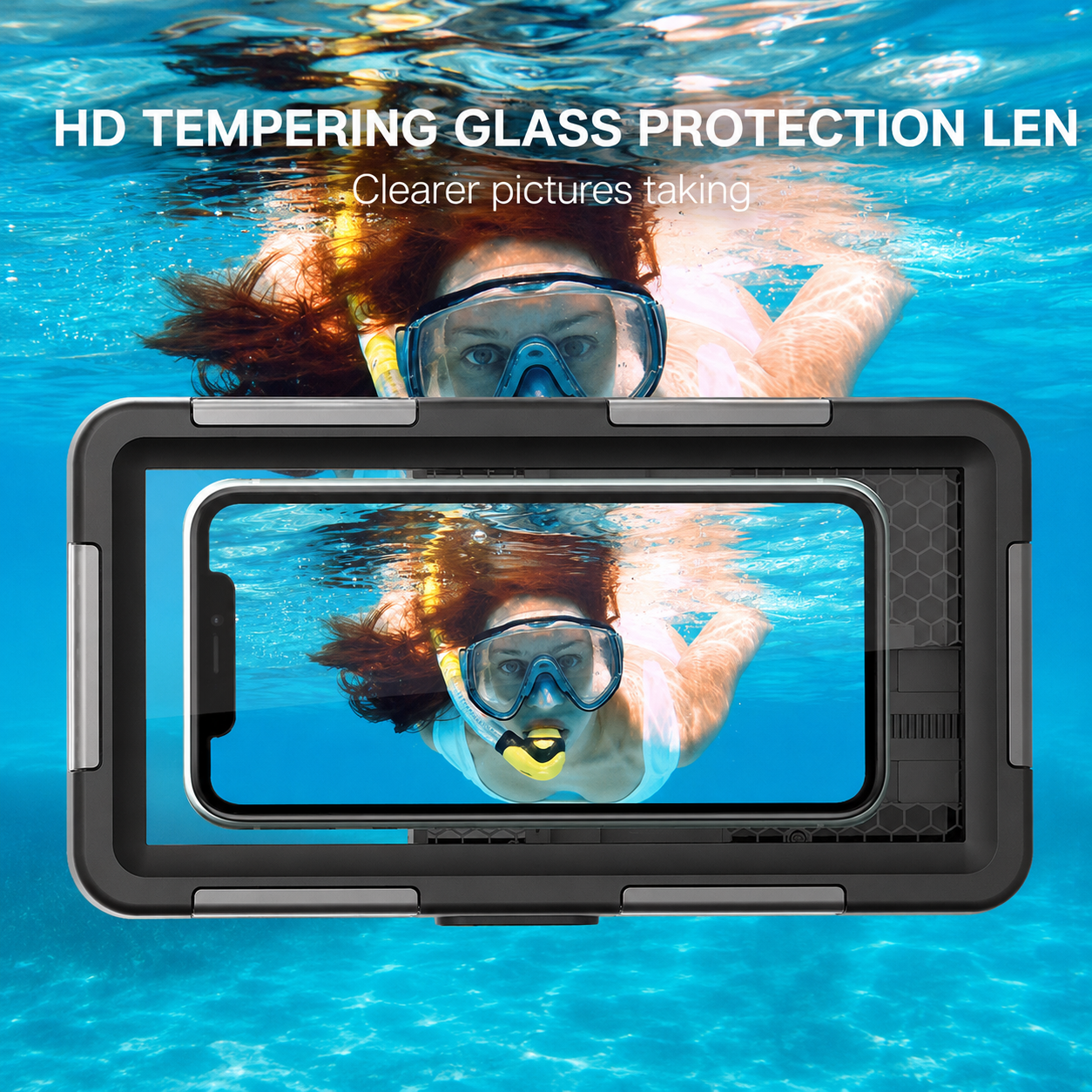 Premium iPhone Case Waterproof Diving Pouch Shockproof Protective Cover IP68 Sealed Design Anti Scratch Underwater Photography Lanyard Full Body Protection