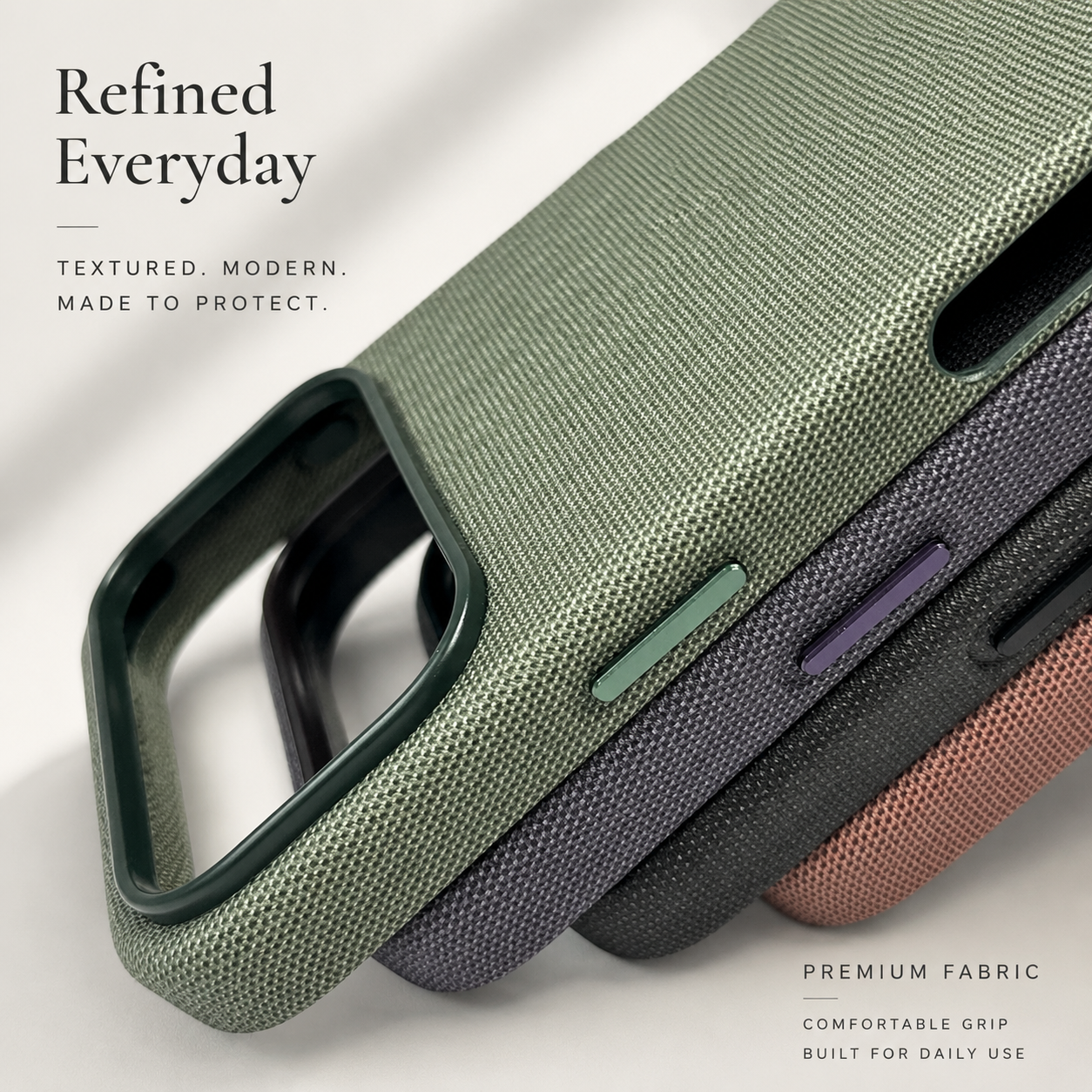 Premium iPhone Case Woven Fabric MagSafe Magnetic Protective Cover Wireless Charging Compatible Anti Fingerprint Non Slip Waterproof Shockproof Full Coverage