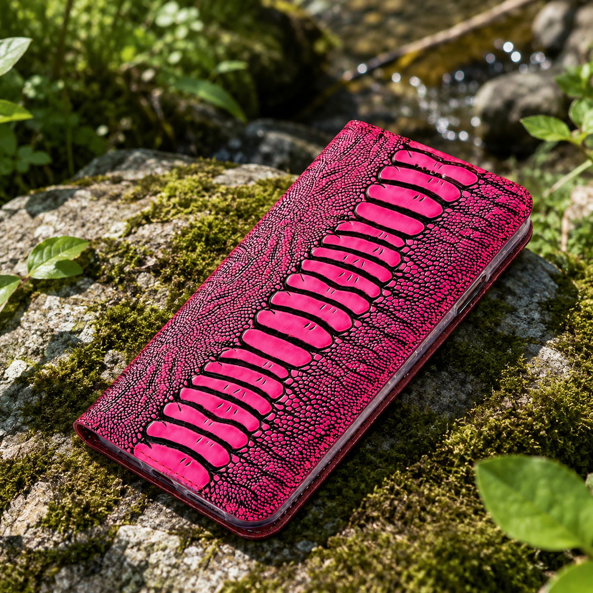 Premium Luxury iPhone Case Genuine Leather Flip Wallet Cover Card Holder Magnetic Closure Shockproof Full Body Protection Slim Elegant Design Finish