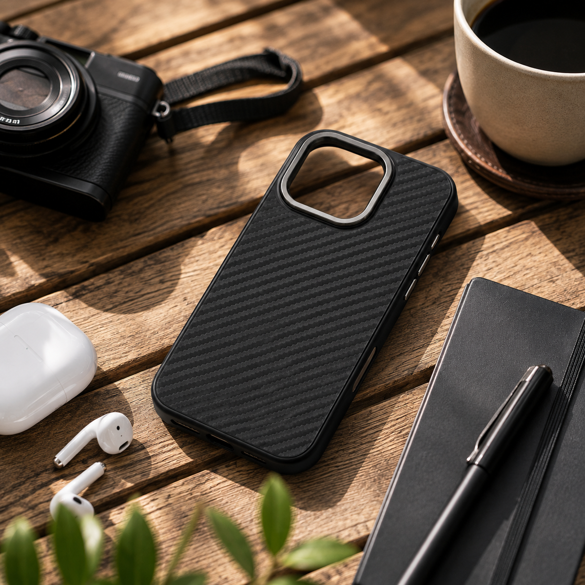 Premium Luxury iPhone Case MagSafe Compatible 1500D Aviation Carbon Fiber Cover Shockproof TPU Ultra Lightweight High Strength Protective Durable Design Finish