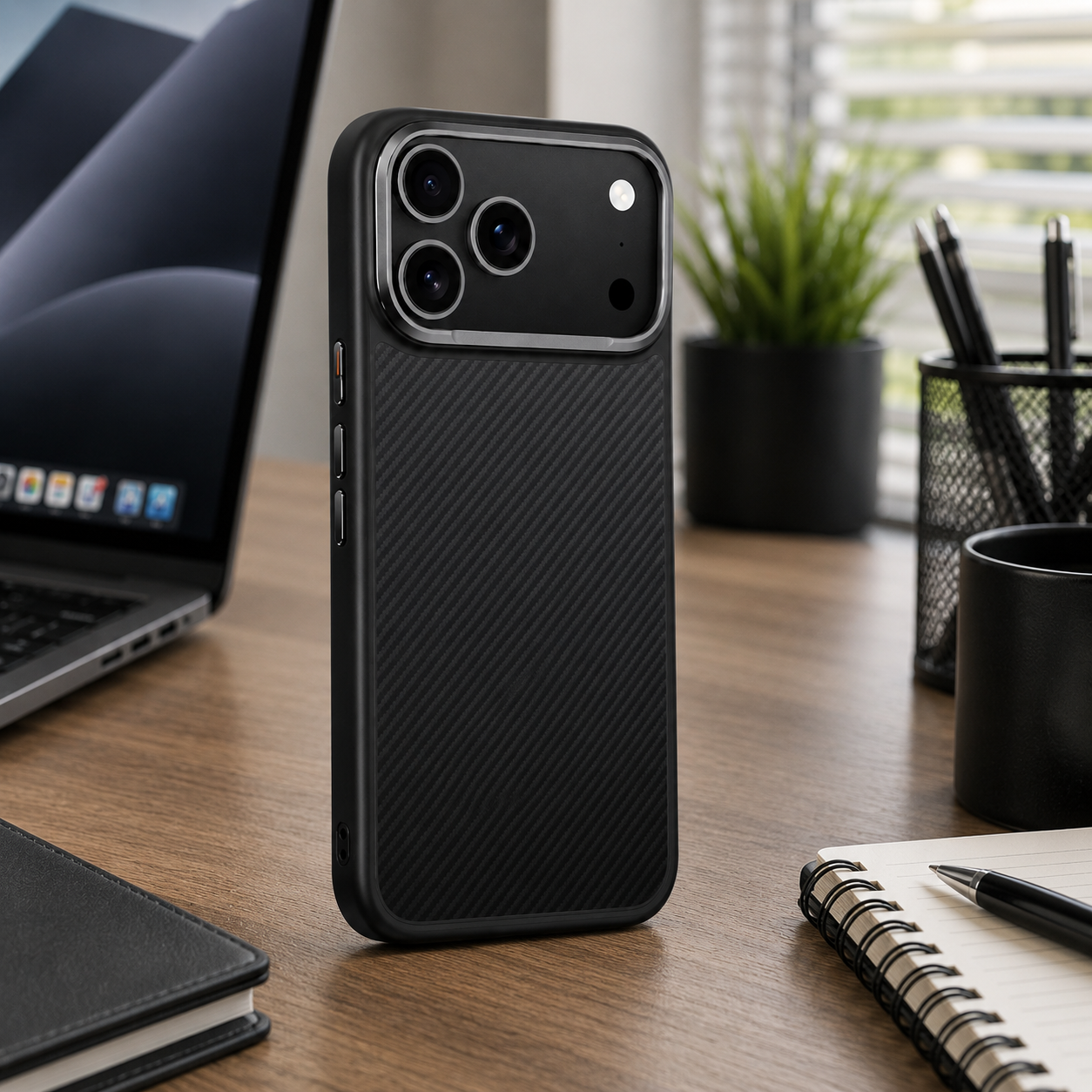 Premium Luxury iPhone Case MagSafe Compatible 600D Kevlar Aramid Fiber Cover Magnetic Shockproof Half Wrapped Anti Fingerprint Protective Durable Design
