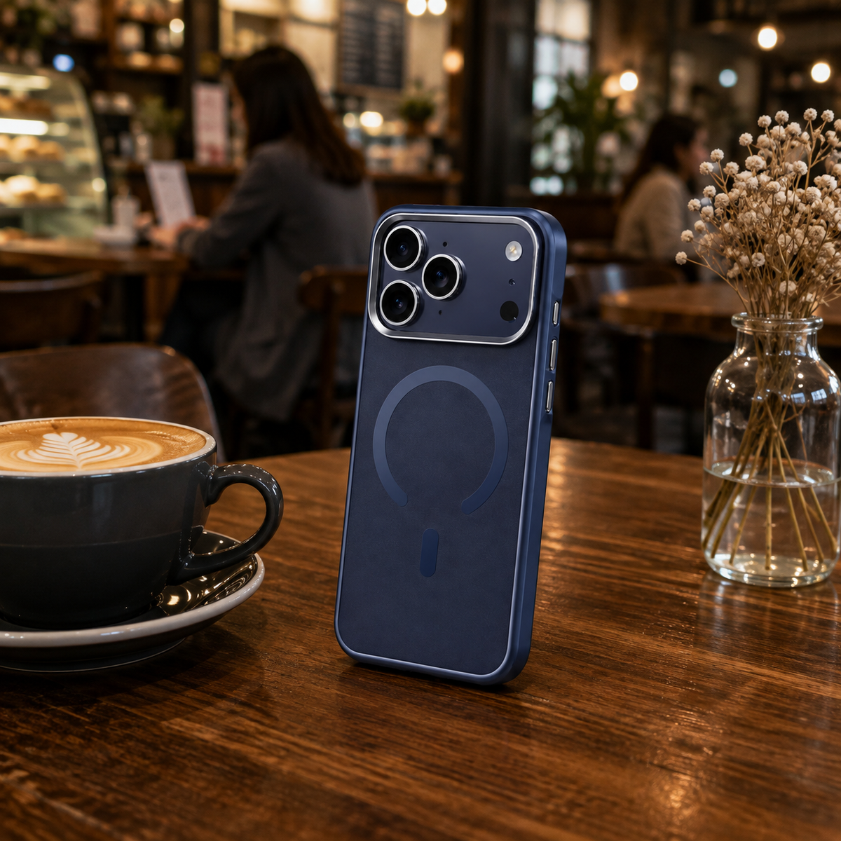 Premium Luxury iPhone Case MagSafe Compatible Alloy Lens Frame Matte Cover Translucent PC TPU Hybrid Shockproof Protective Durable Design Finish