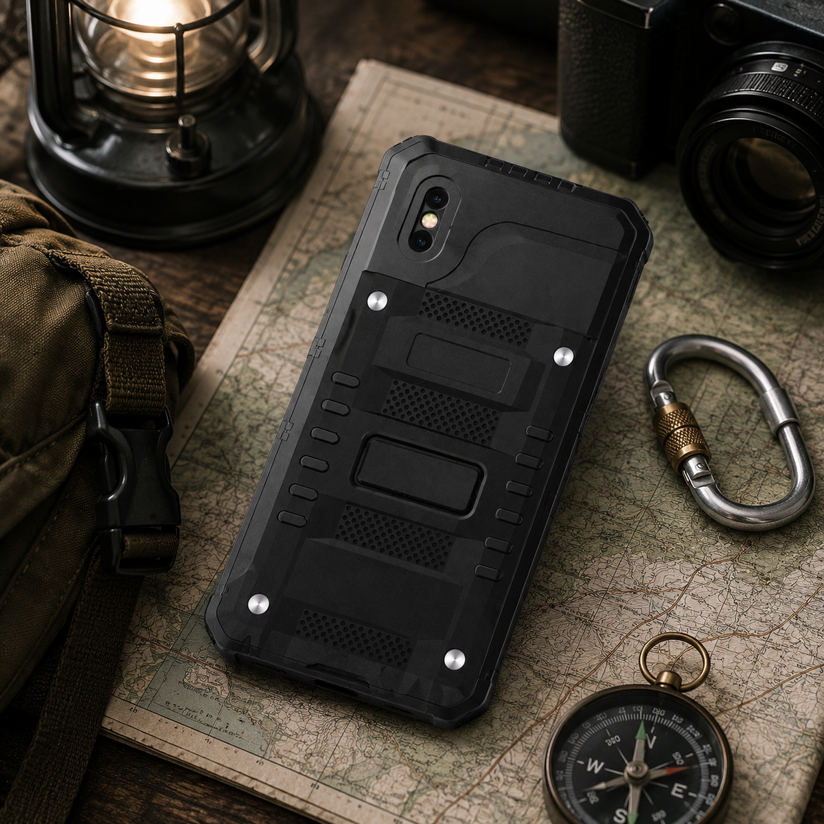 Premium Luxury iPhone Case MagSafe Compatible IP68 Waterproof Aluminum Armor Cover Shockproof Full Body Protection Camera Lens Guard Rugged Design Finish