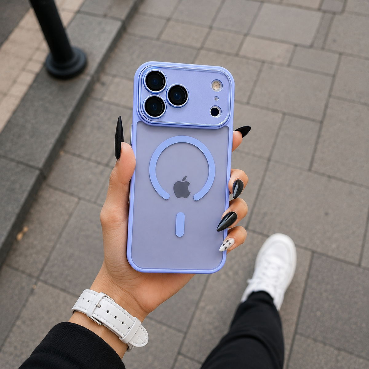 Premium Luxury iPhone Case MagSafe Compatible Matte Magnetic Translucent Cover PC TPU Hybrid Shockproof Anti Fingerprint Protective Durable Design Finish