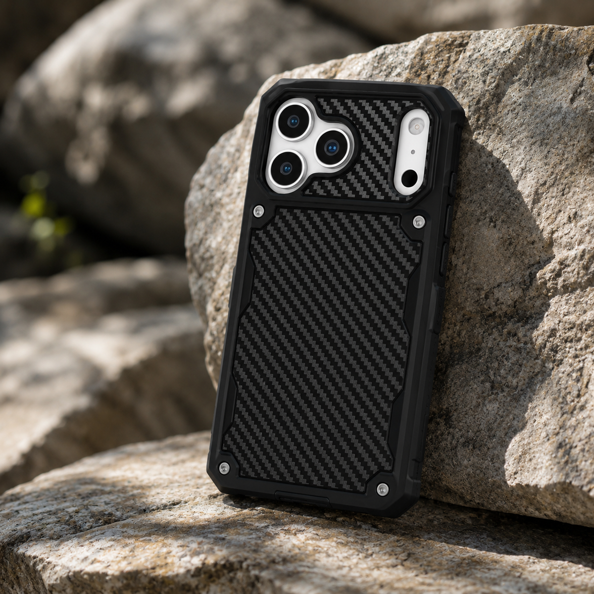 Premium Luxury iPhone Case MagSafe Compatible Rugged Heavy Duty Cover Shockproof Military Grade Drop Protection Anti Slip Grip Slim Durable Design Finish
