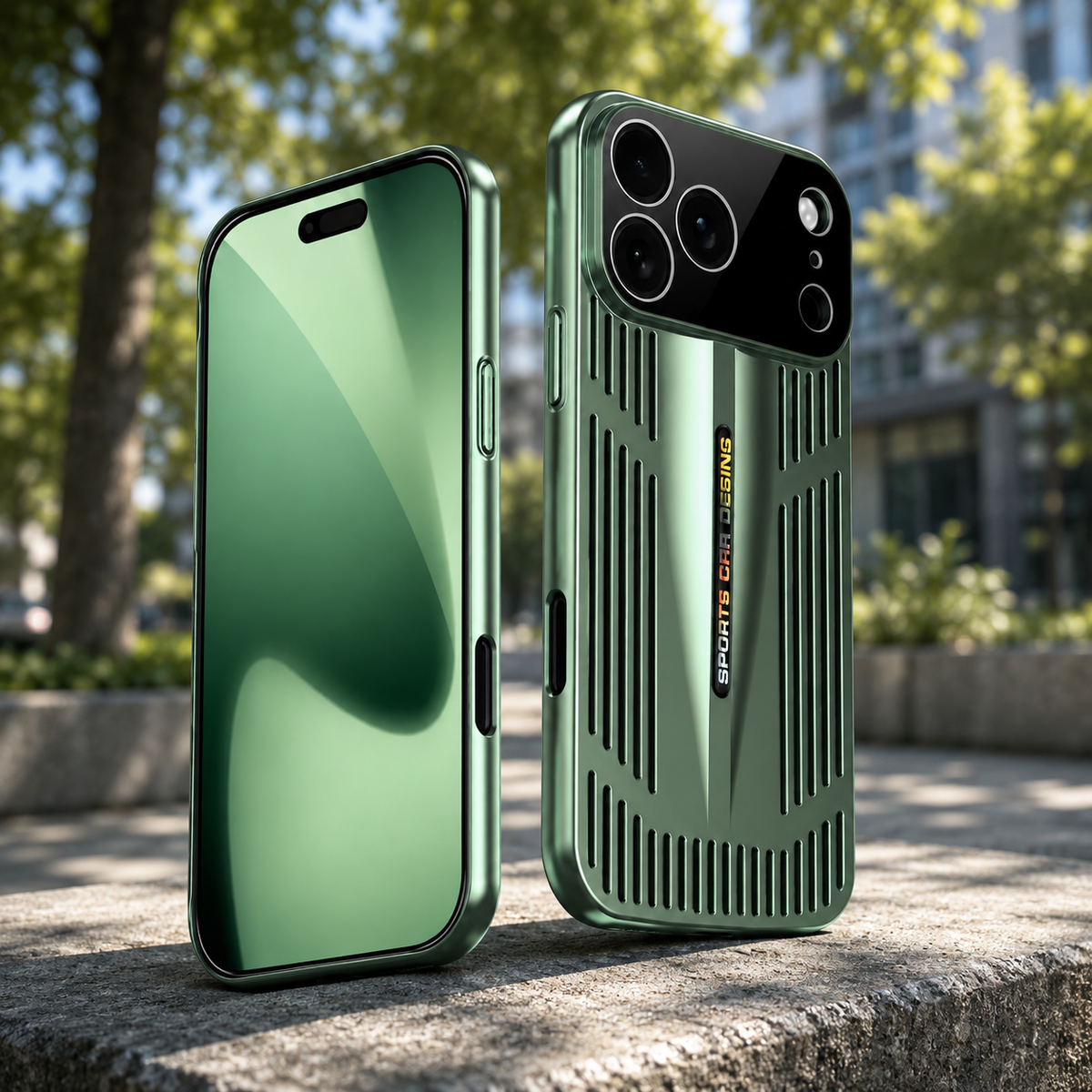 Premium iPhone Case Cooling Protective Cover Shockproof PC TPU Anti Scratch Anti Fingerprint Heat Dissipation Non Slip Slim Full Coverage