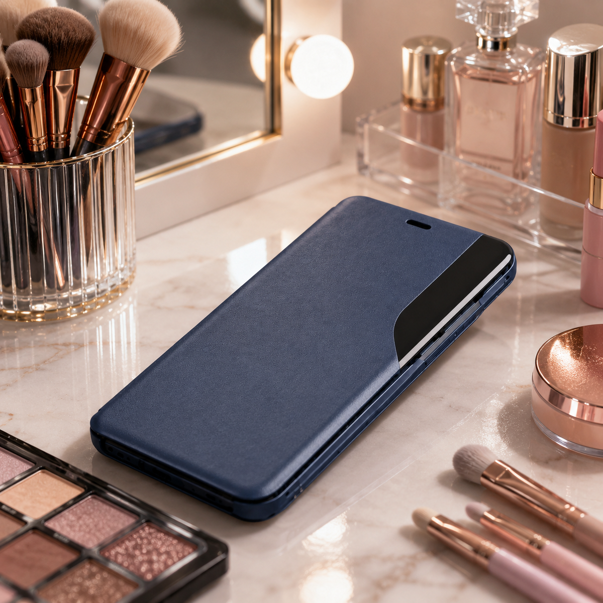 Premium iPhone Case MagSafe Compatible Flip Wallet Protective Cover PU Leather Card Holder Magnetic Closure Kickstand Shockproof Full Body Protection Design