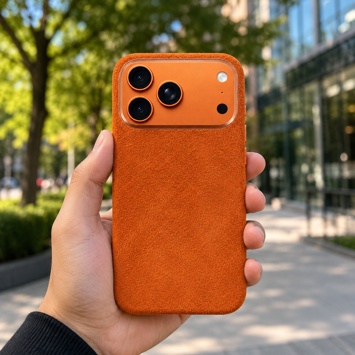Premium iPhone Case MagSafe Compatible Magnetic Leather Protective Cover Camera Lens Protection Anti Fingerprint Washable Full Coverage Slim Design