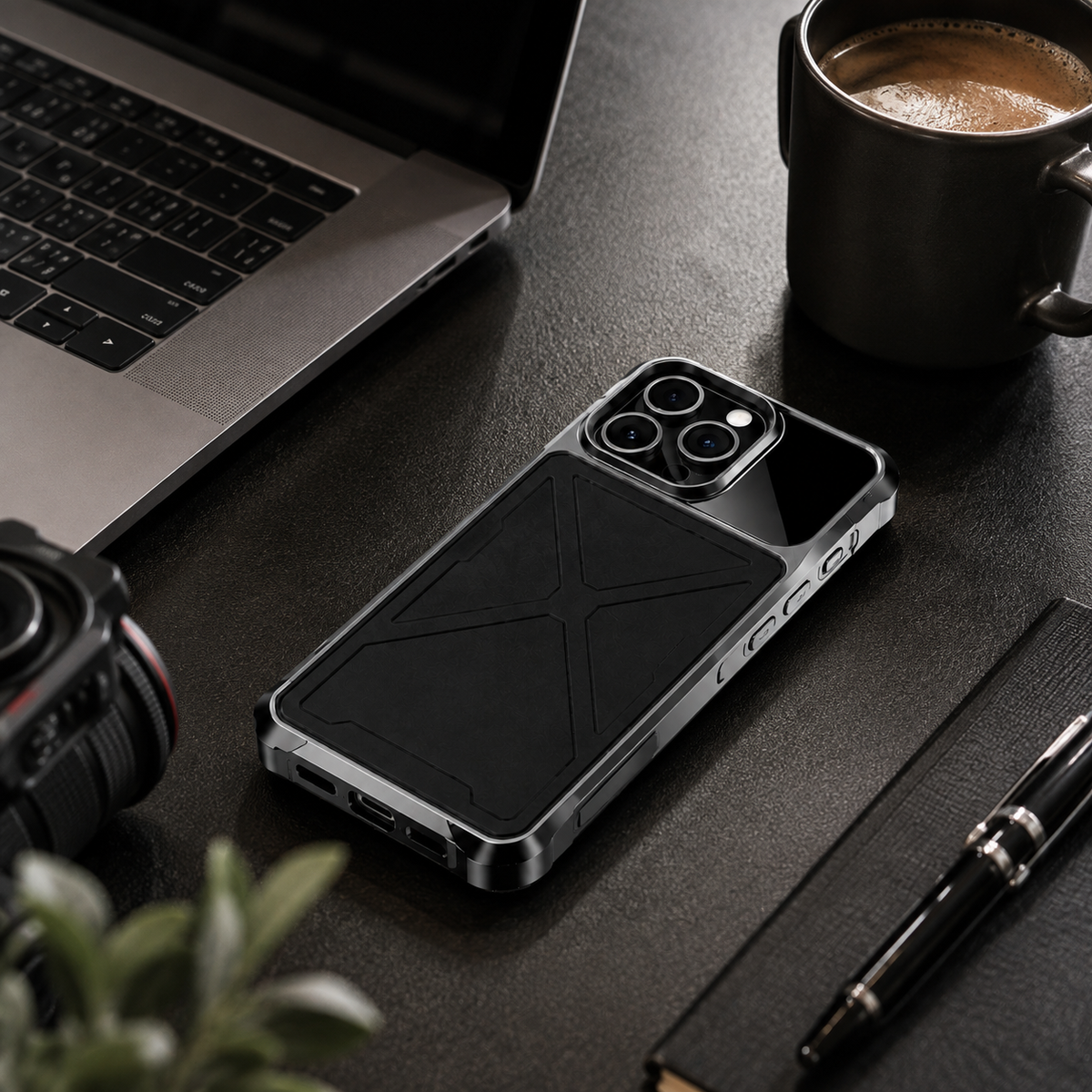 Premium iPhone Case MagSafe Compatible Metal Bumper Protective Cover Shockproof Rugged Anti Slip Lightweight Edge Protection Durable Frame Design