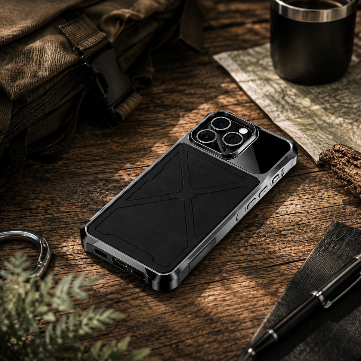 Premium iPhone Case MagSafe Compatible Metal Bumper Protective Cover Shockproof Rugged Anti Slip Lightweight Edge Protection Durable Frame Design