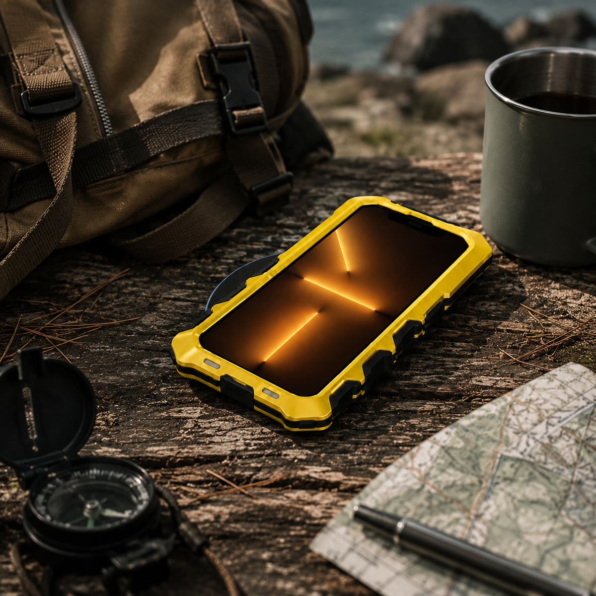 Premium iPhone Case MagSafe Compatible Metal Bumper Protective Cover Shockproof Rugged Anti Slip Lightweight Edge Protection Durable Frame Design