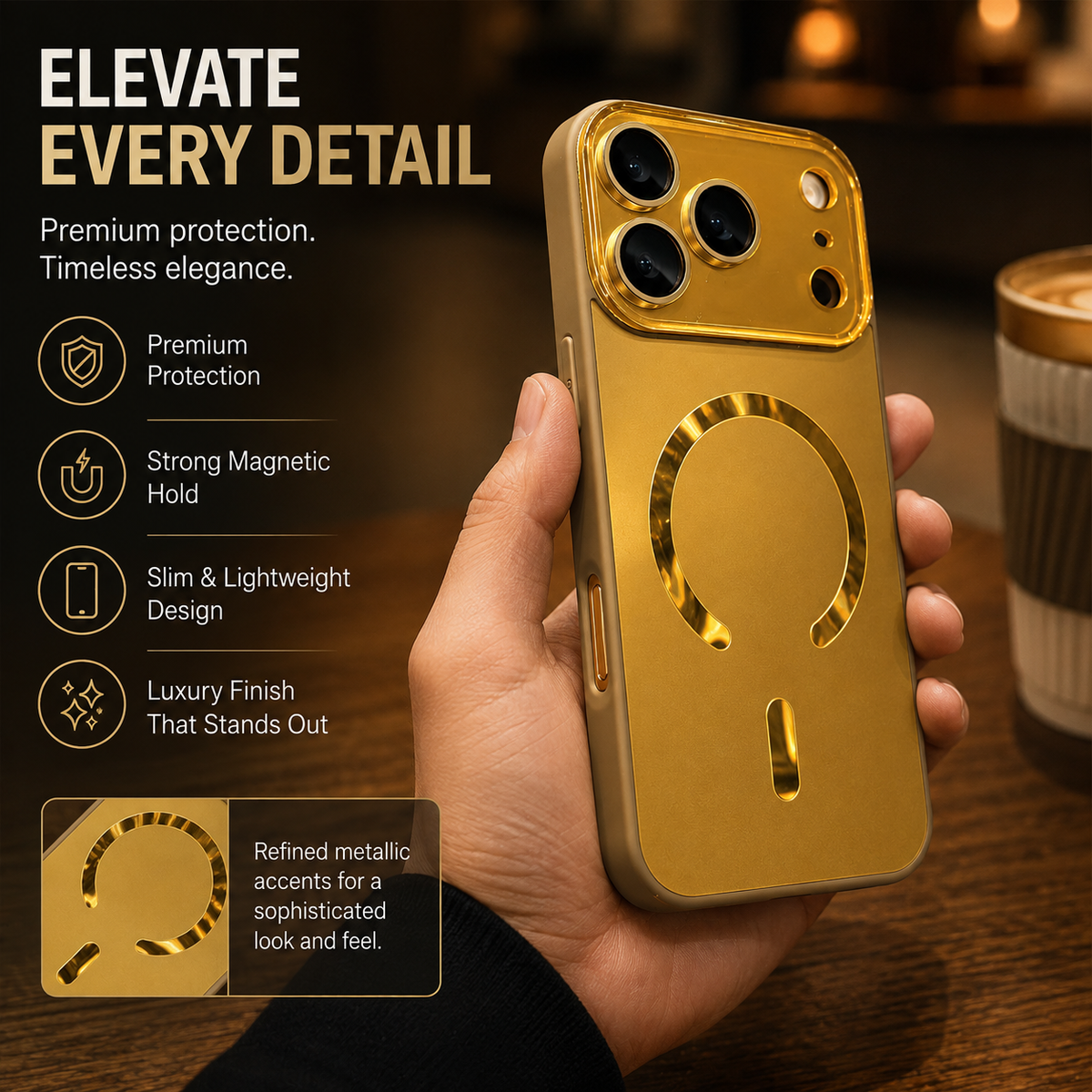 Premium iPhone Case MagSafe Compatible Protective Cover Camera Lens Protection Shockproof Matte Glass Magnetic Anti Fingerprint PC TPU Slim Full Coverage