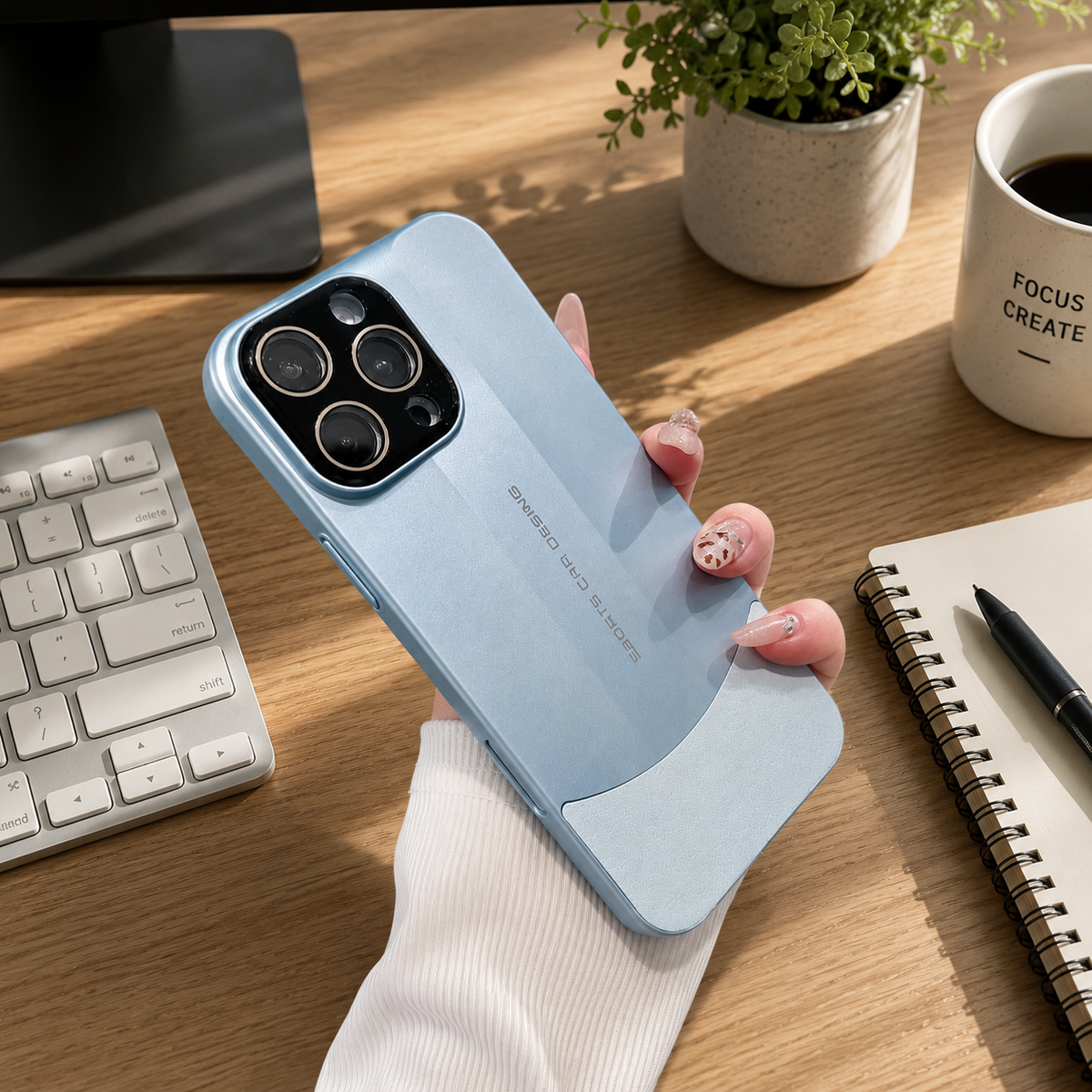 Premium iPhone Case Matte Leather Protective Cover Camera Lens Protection Anti Scratch Anti Fingerprint Slim Hard Back Non Slip Full Coverage