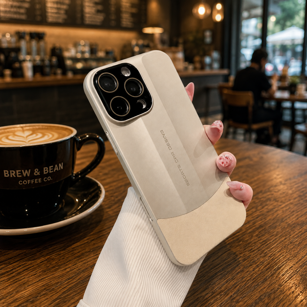 Premium iPhone Case Matte Leather Protective Cover Camera Lens Protection Anti Scratch Anti Fingerprint Slim Hard Back Non Slip Full Coverage