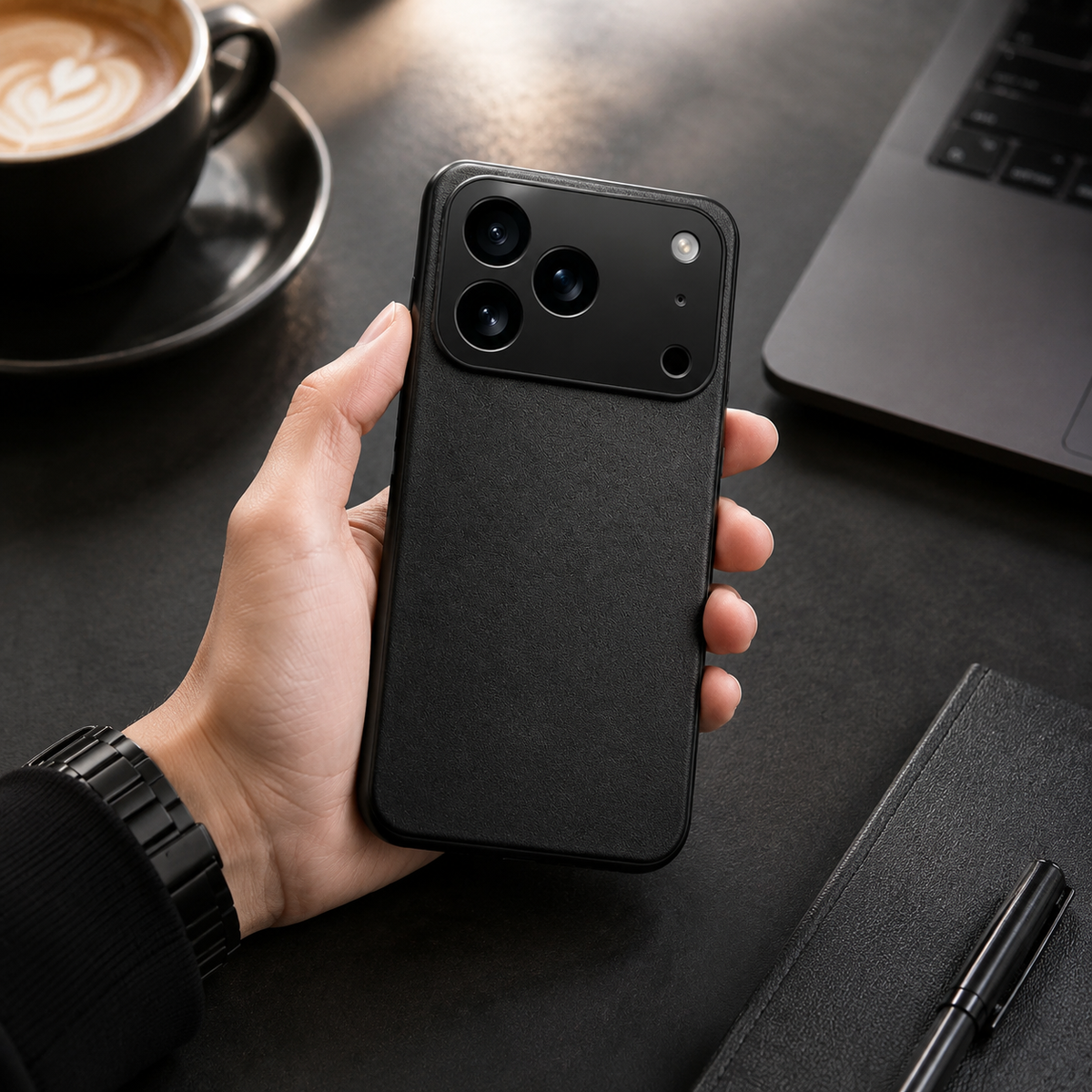 Premium iPhone Case Matte Plain Skin Shockproof Protective Cover Soft TPU Metal Lens Protection Anti Fingerprint Anti Scratch Bumper Full Coverage