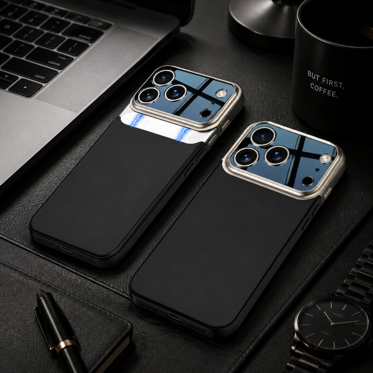 Premium iPhone Case Two Tone Spliced Slim Hard Shell Protective Cover Camera Lens Protection Anti Fingerprint Anti Scratch Non Slip Full Coverage 2. Product Description