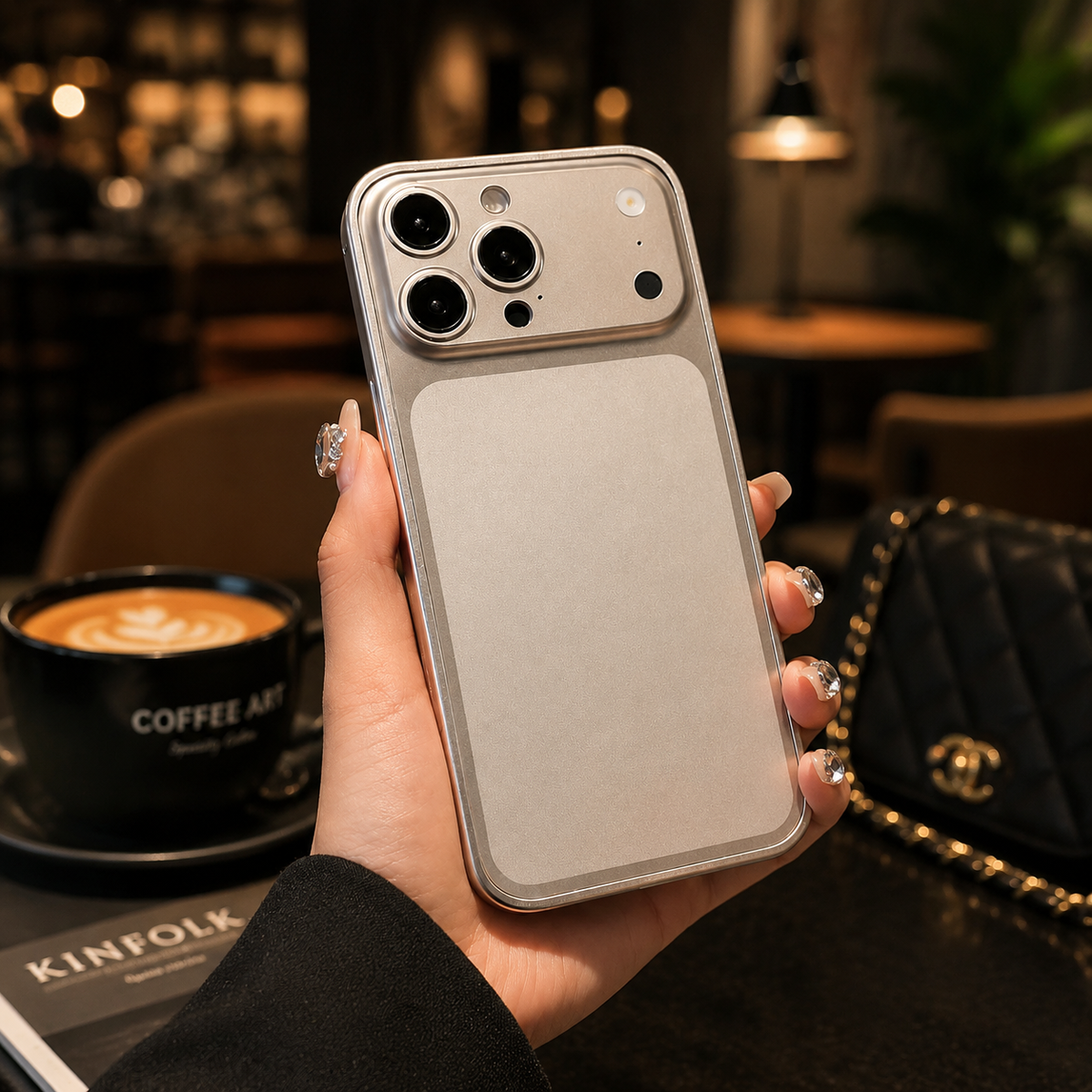 Premium iPhone Case Metal Alloy Frame Slim Protective Cover Matte Backplane Shockproof Anti Scratch Anti Fingerprint Lightweight Full Coverage