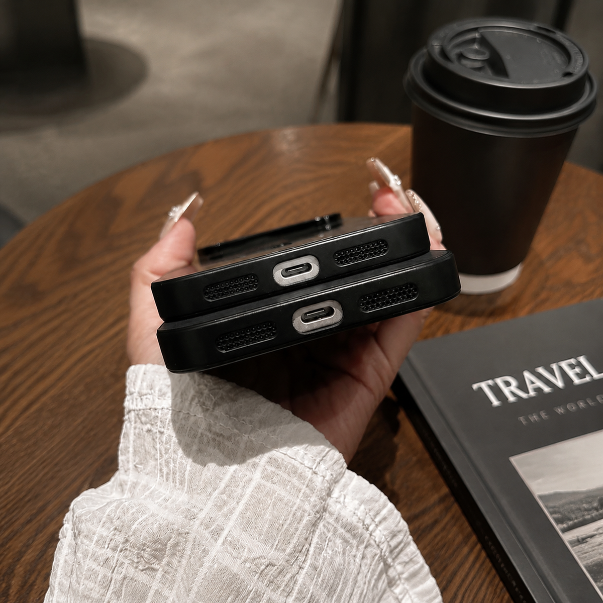 Premium iPhone Case MagSafe Compatible Leather Shockproof Protective Cover Magnetic Wireless Charging Slim Full Coverage Camera Lens Protection Anti Scratch