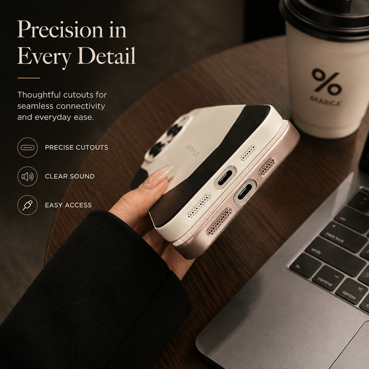 Premium iPhone Case Luxury Contrast Color Leather PC Hybrid Protective Cover Shockproof Anti Scratch Camera Lens Protection Slim Full Coverage