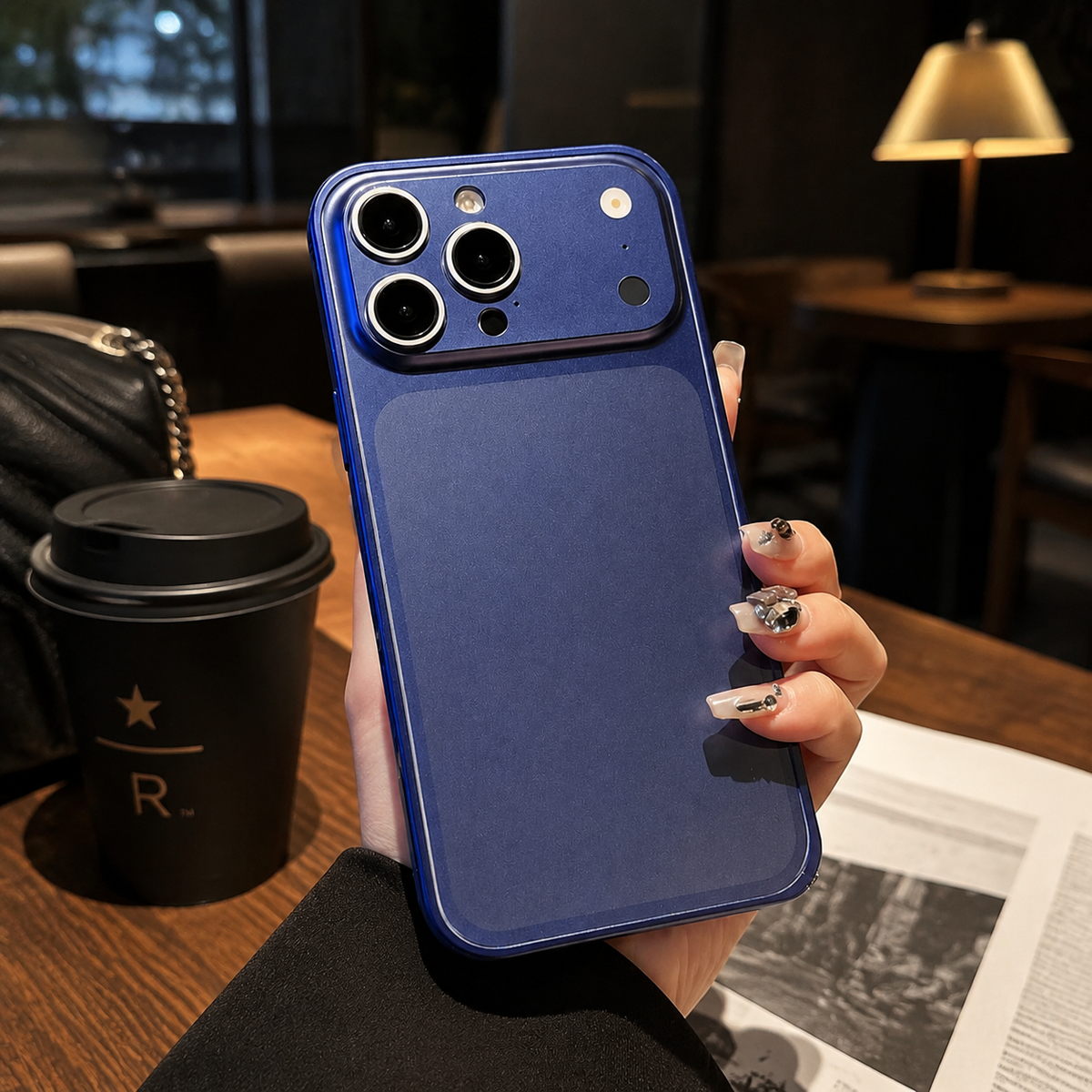 Premium iPhone Case Metal Alloy Frame Slim Protective Cover Matte Backplane Shockproof Anti Scratch Anti Fingerprint Lightweight Full Coverage