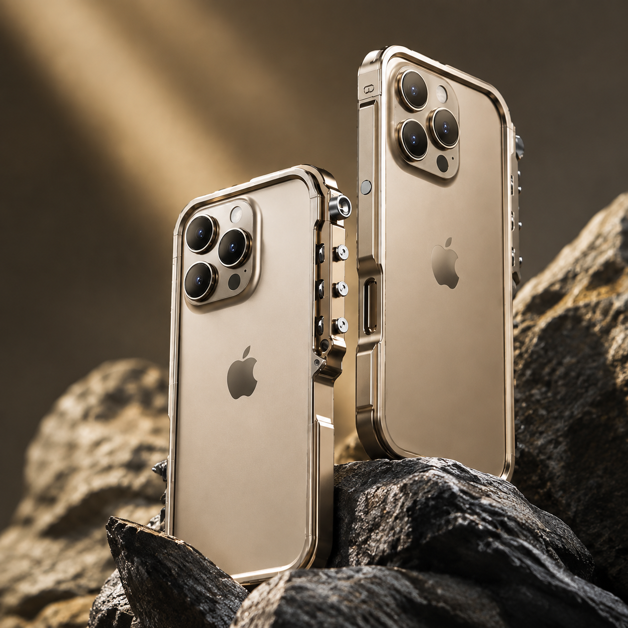 Premium Aluminum Alloy iPhone Case 360° Armor Frame Metal Bumper Shockproof Protective Cover Slim Durable Mechanical Design