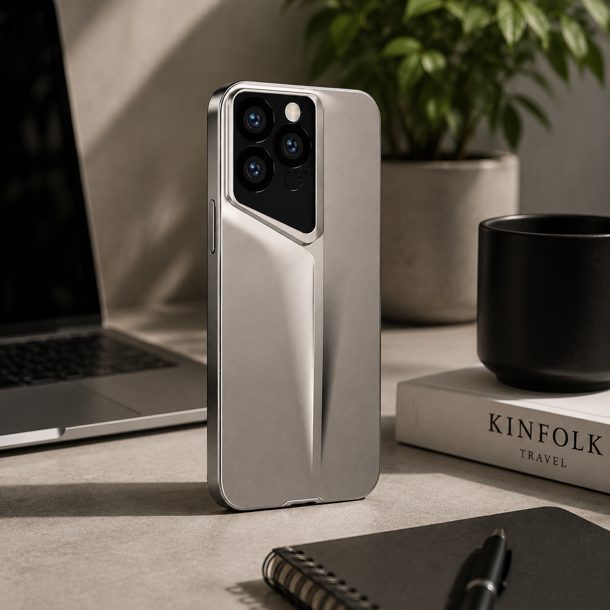 Premium iPhone Case Ultra Thin Blade Shockproof Protective Cover Titanium Style Slim Hard Shell Camera Lens Protection Anti Scratch Full Coverage