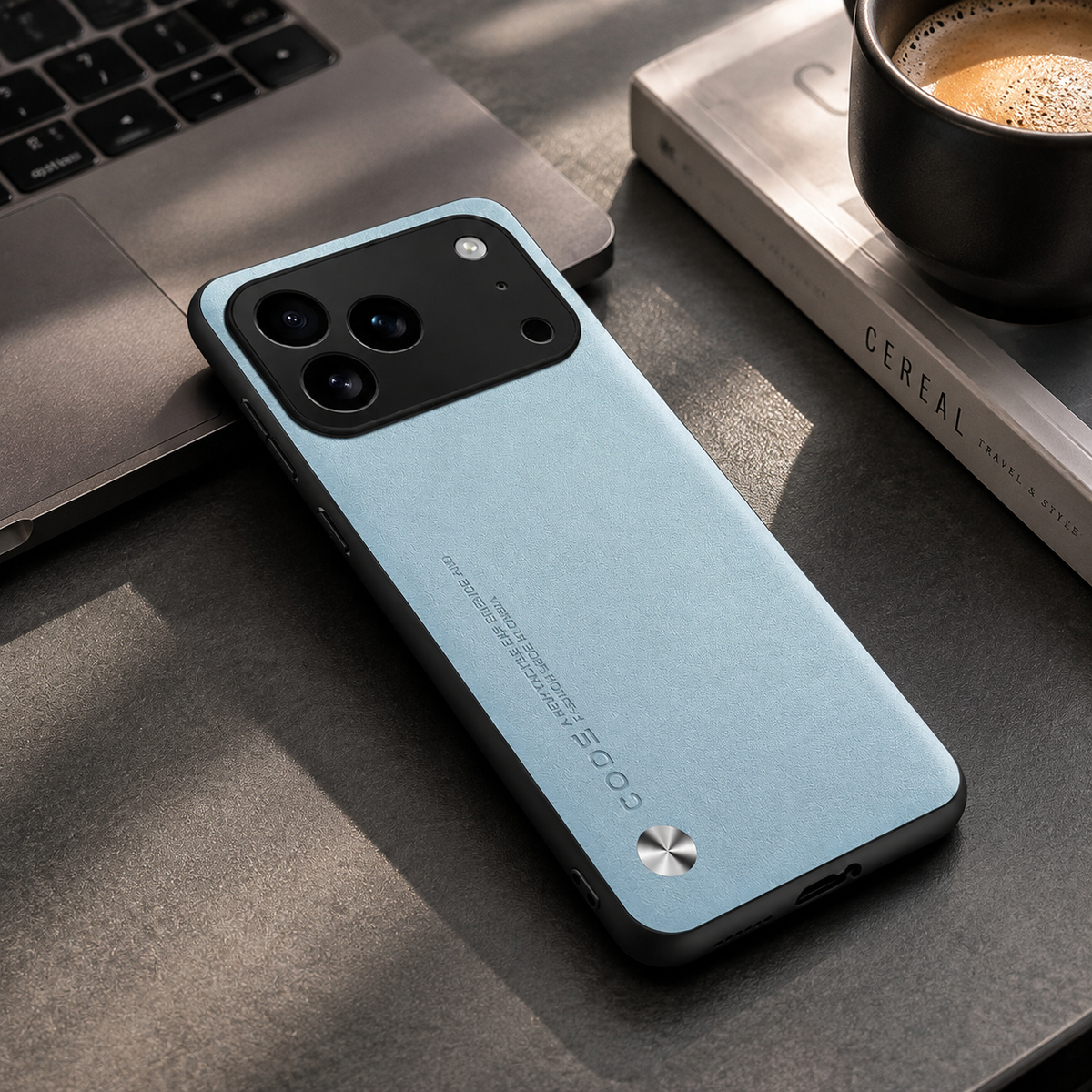 Premium iPhone Case Matte Plain Skin Shockproof Protective Cover Soft TPU Metal Lens Protection Anti Fingerprint Anti Scratch Bumper Full Coverage