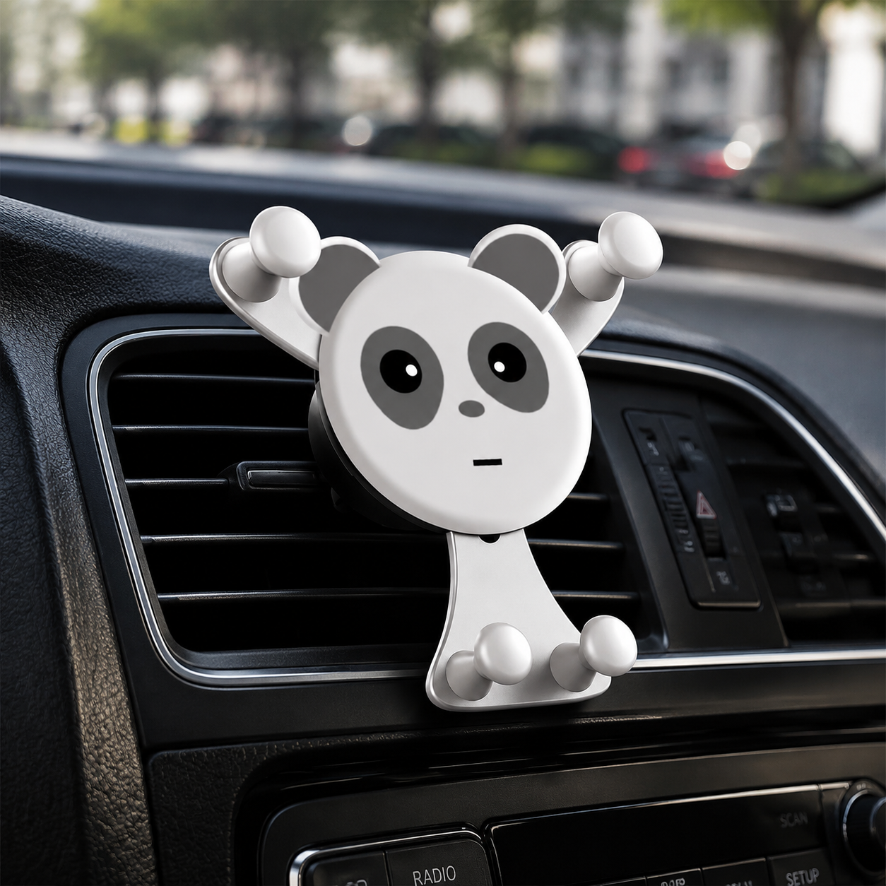Premium Gravity Car Phone Holder Auto Lock Air Vent Phone Mount Hands-Free Smartphone Holder Anti-Slip Car Mount GPS Compatible with iPhone