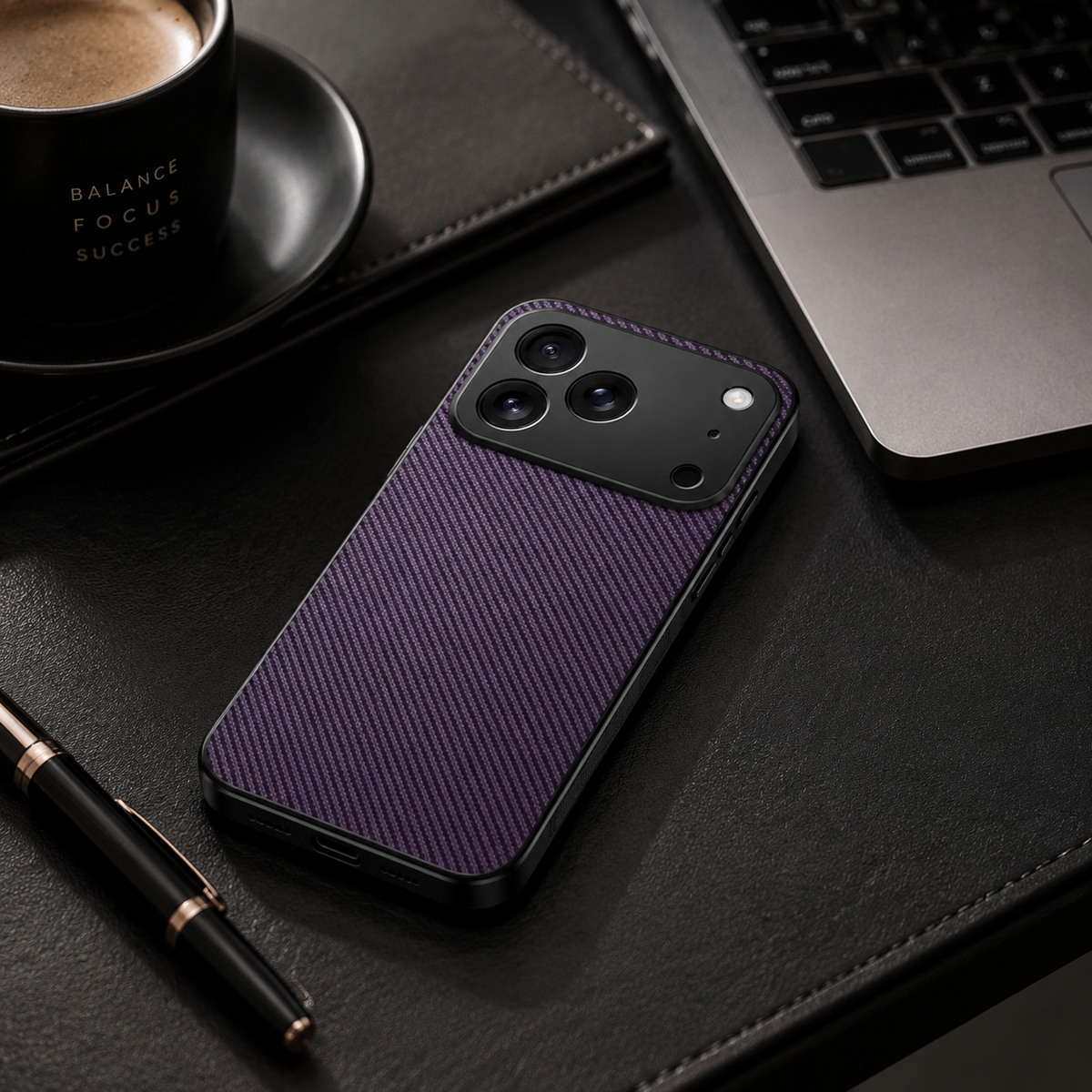 Premium iPhone Case MagSafe Compatible Luxury Carbon Fiber Leather Protective Cover Ultra Thin Magnetic Wireless Charging Shockproof Slim Full Coverage