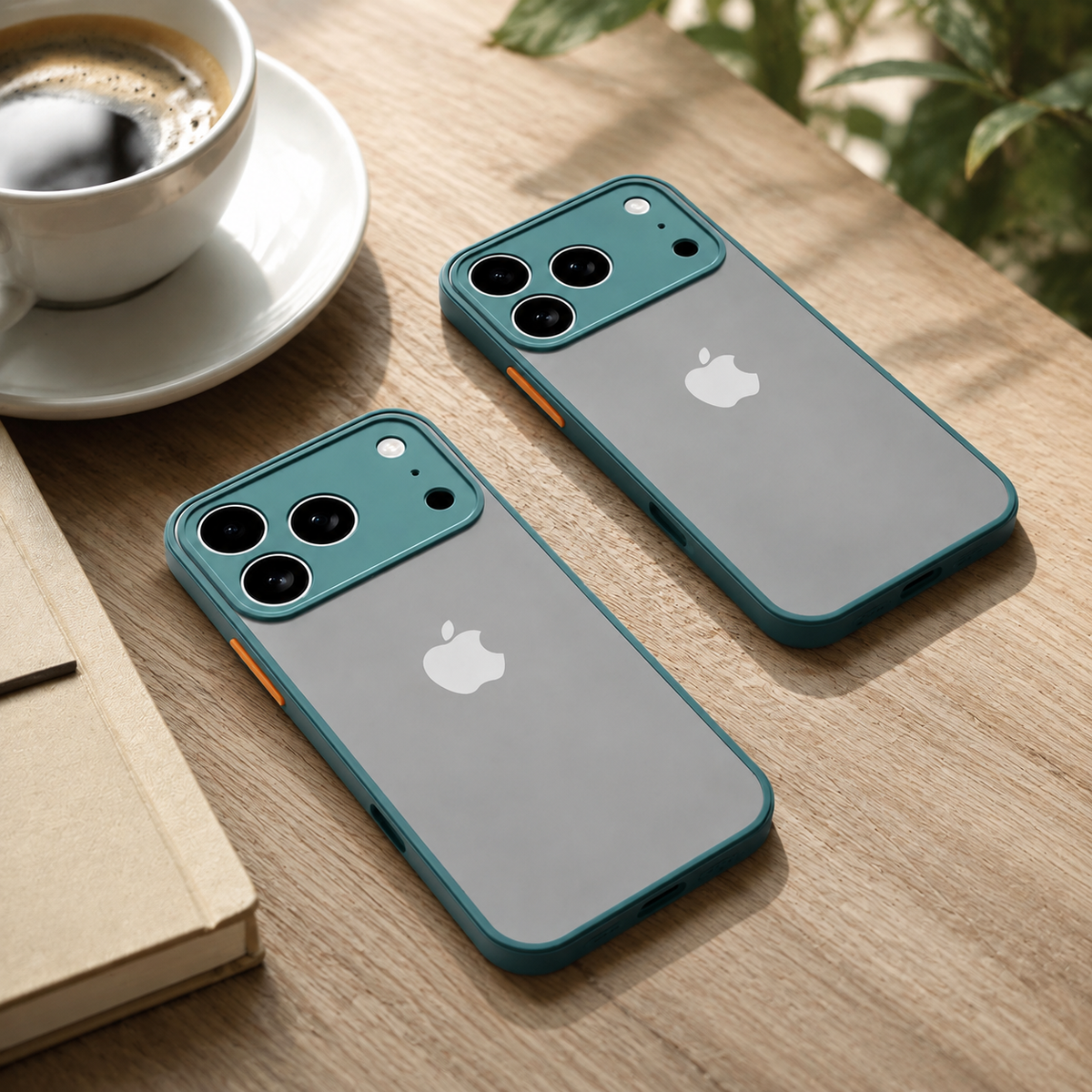 Premium iPhone Case Translucent Armor Shockproof Bumper Cover Matte Protective PC TPU Anti Fingerprint Anti Scratch Slim Full Coverage