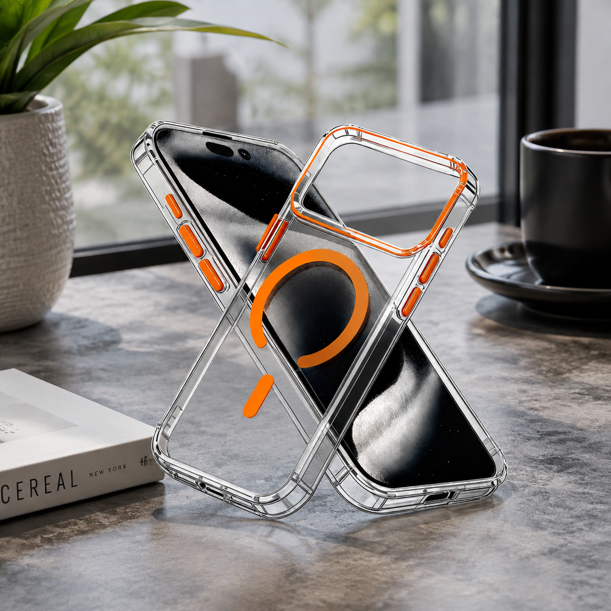 Premium iPhone Case MagSafe Compatible Ultra Slim Luxury Shockproof Protective Cover Magnetic Wireless Charging Soft TPU PC Full Coverage Anti Scratch