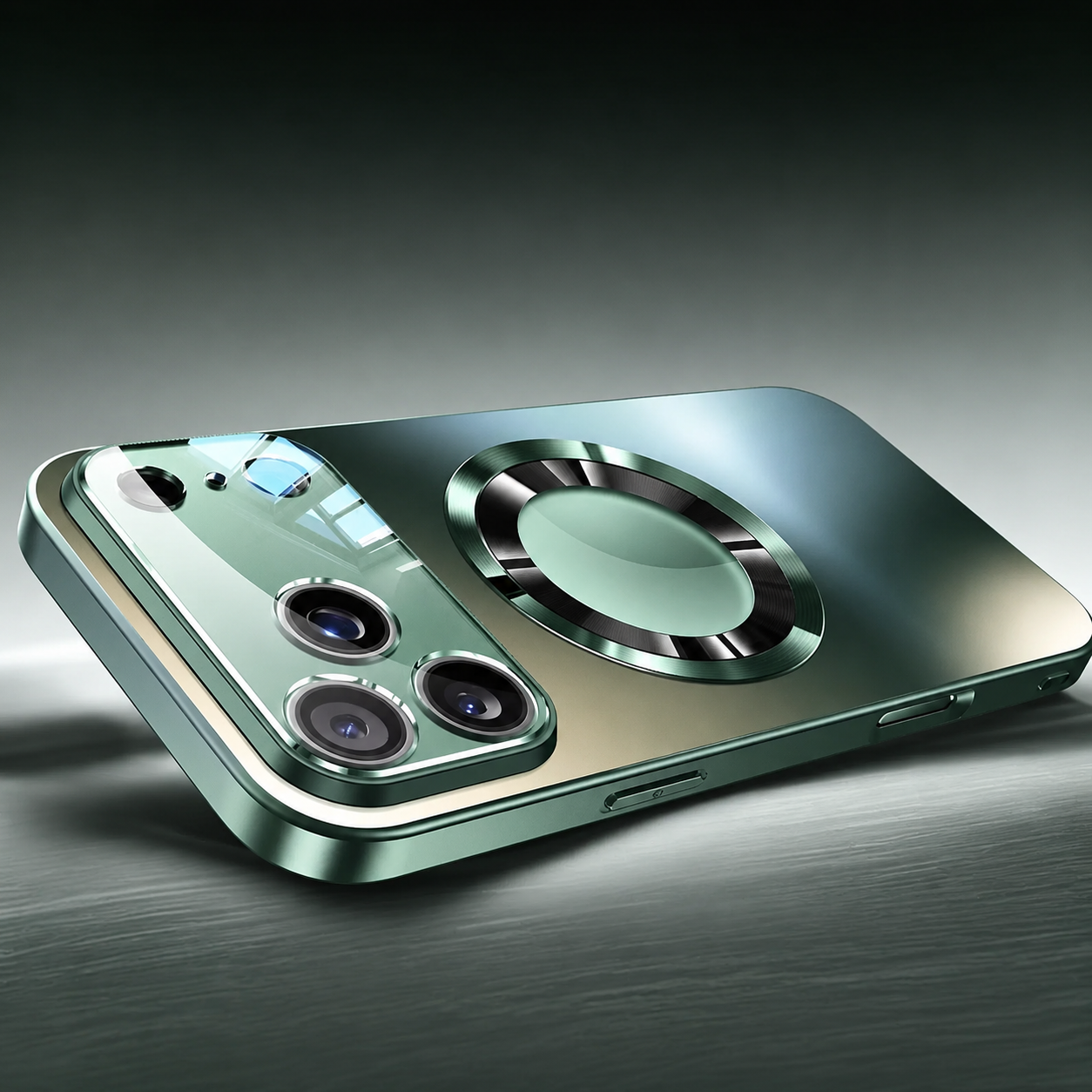 Luxury iPhone Case MagSafe Compatible Magnetic Shockproof Cover Titanium Metallic Matte PC TPU Back Camera Lens Protection Ultra Thin Full Coverage