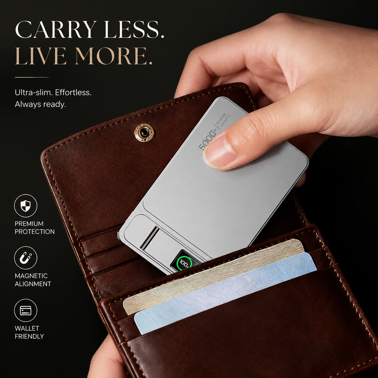 Premium 3 in 1 Magnetic Wireless Power Bank 20W Fast Charging Portable Battery Built In Stand Digital Display Watch Charger Compatible with iPhone