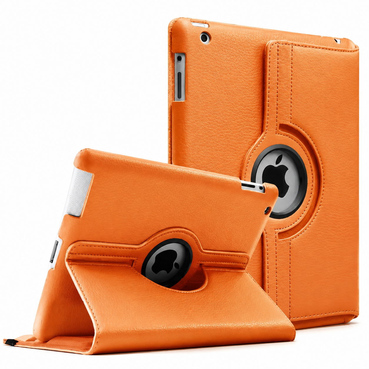 Premium 360° Rotating PU Leather iPad Case Smart Cover Auto Sleep Wake Shockproof Protective Stand Multi-Angle Tablet Case Compatible with iPad