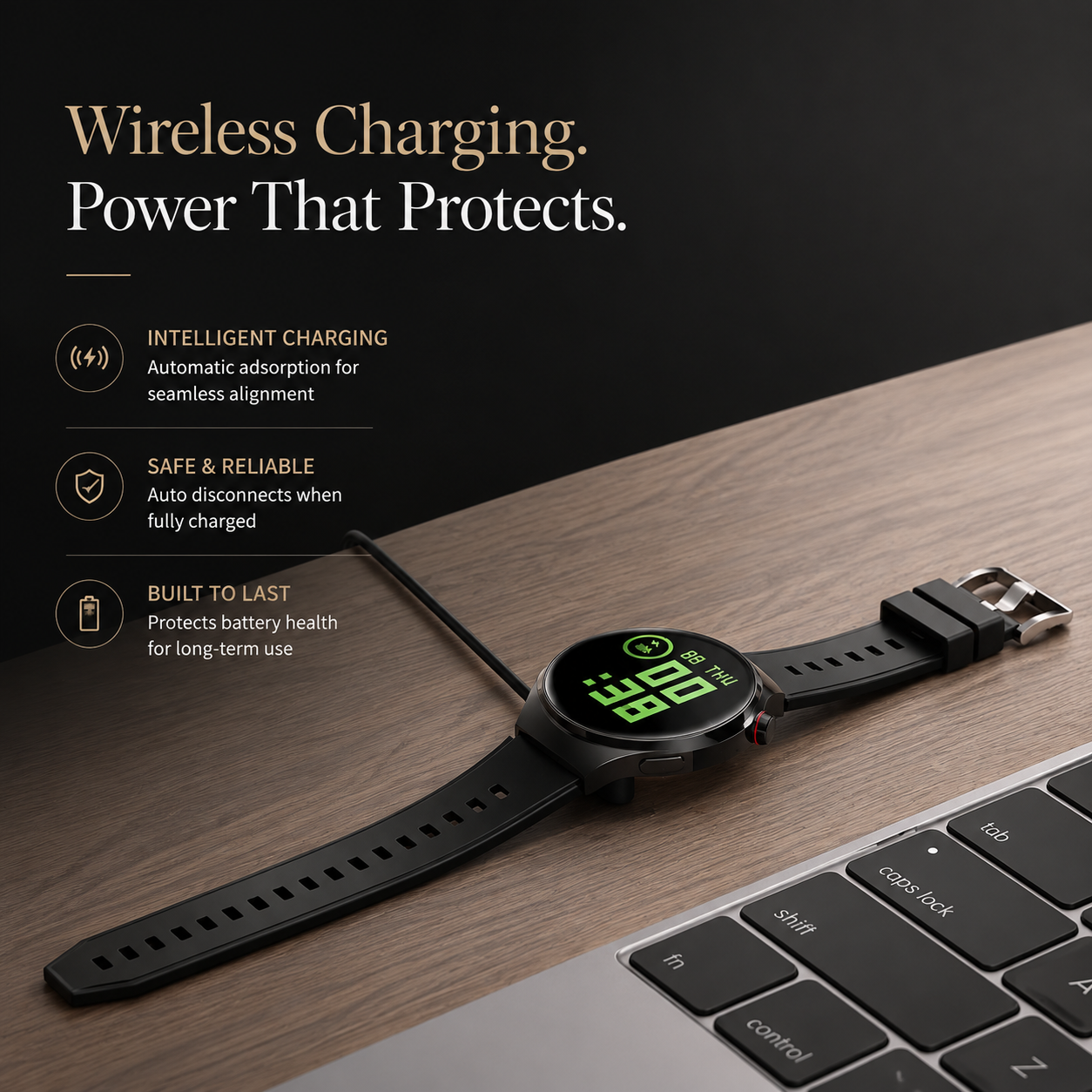 Premium AMOLED GPS Smart Watch 1.46 Inch HD Smartwatch Bluetooth Calling Fitness Tracker Heart Rate Sleep Monitor Wireless Charging NFC Compatible with iPhone