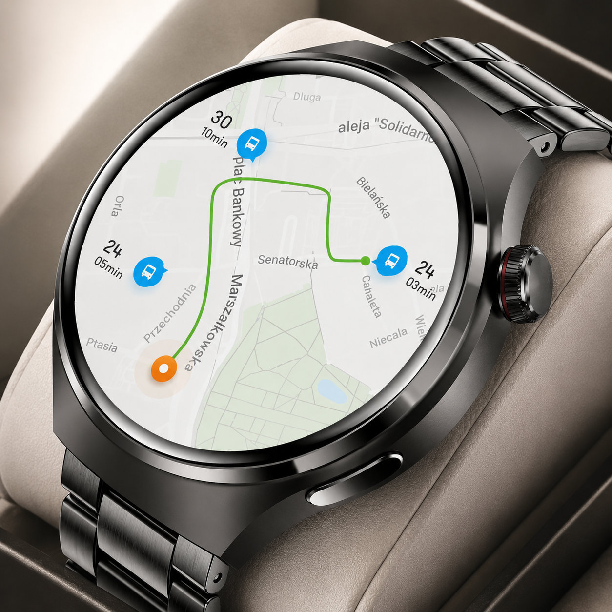 Premium AMOLED GPS Smart Watch 1.46 Inch HD Smartwatch Bluetooth Calling Fitness Tracker Heart Rate Sleep Monitor Wireless Charging NFC Compatible with iPhone
