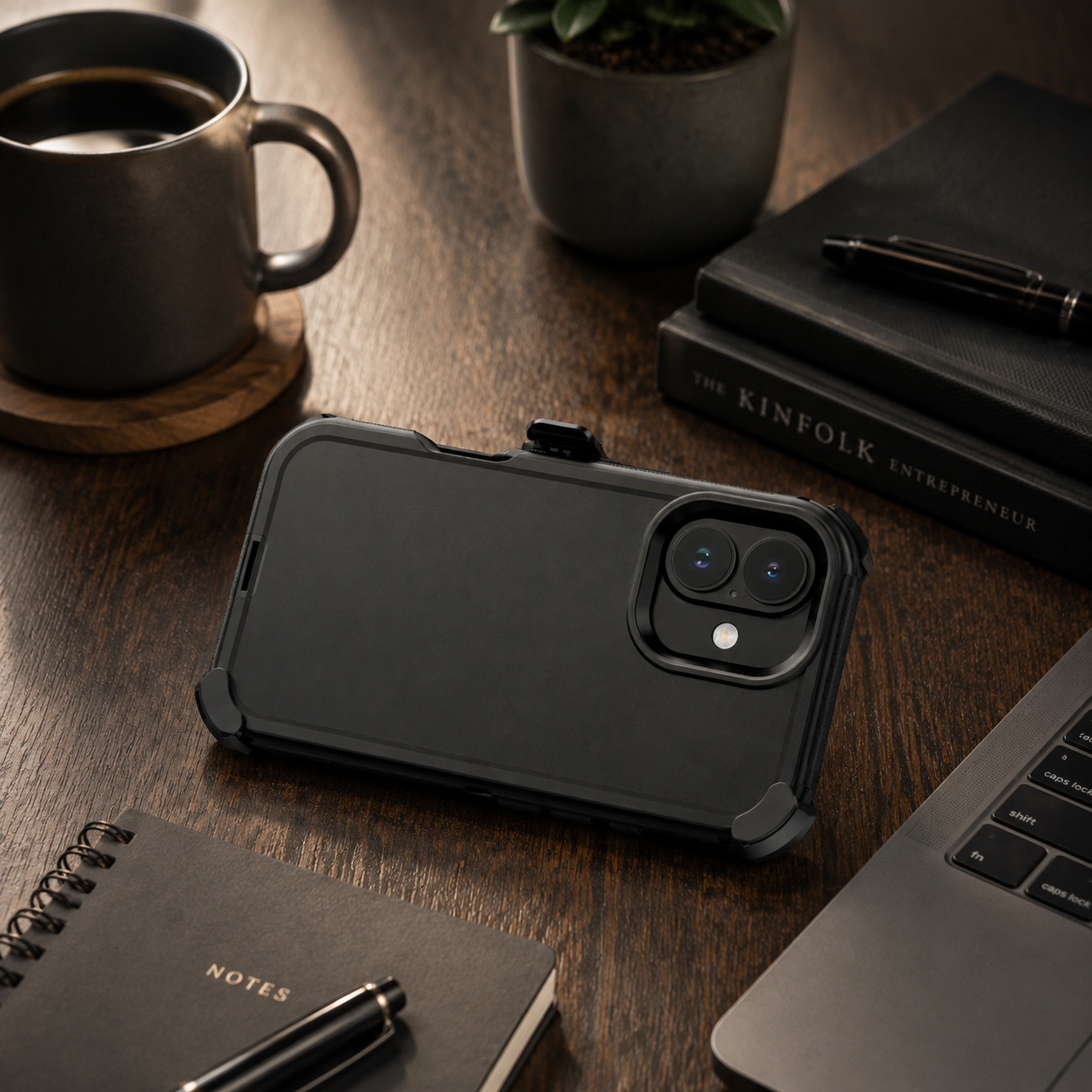 Premium Durable iPhone Case Heavy Duty 3 Layer Hybrid Cover with Belt Clip Holster Shockproof Hard PC Matte Anti Fingerprint Protective Rugged Design