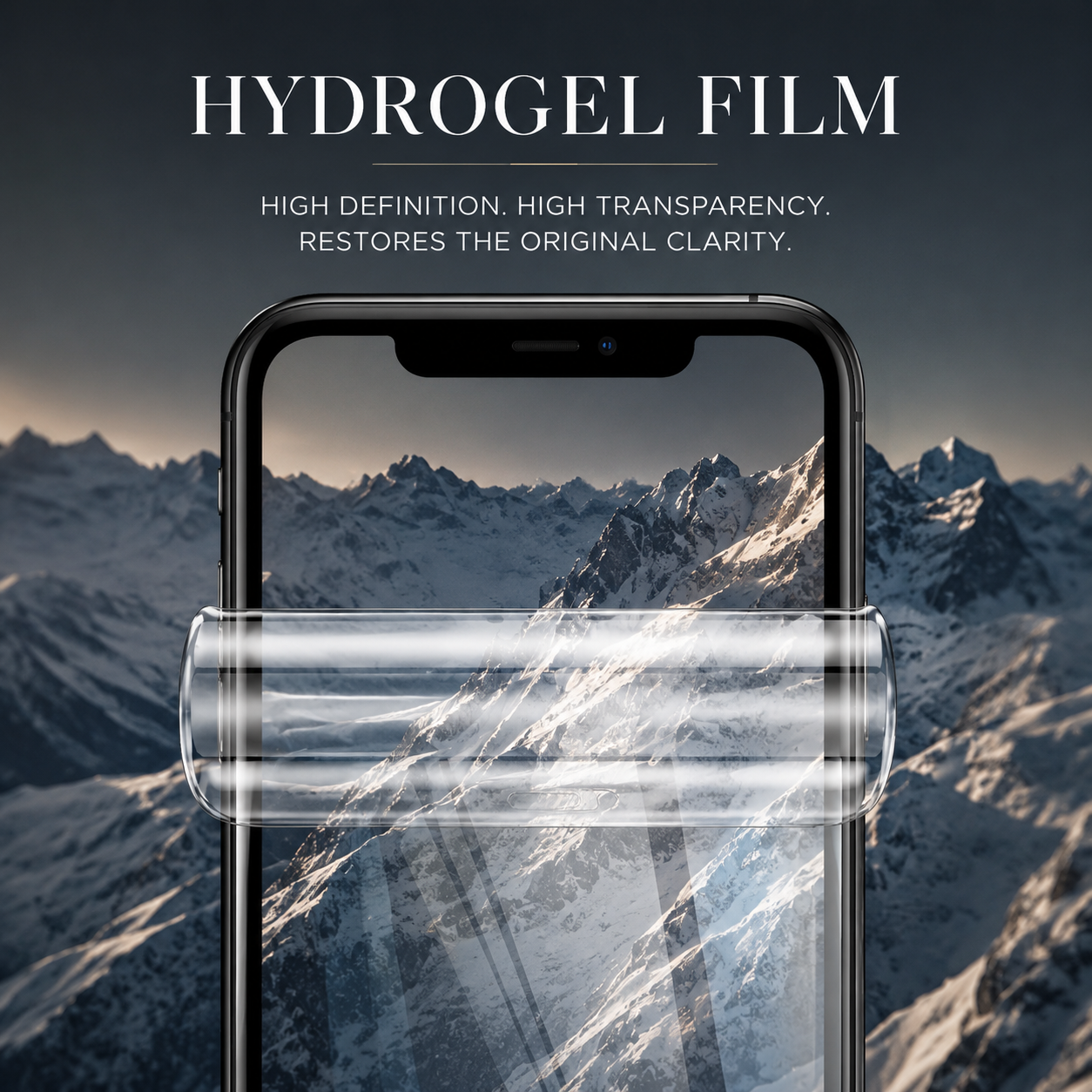 Premium Hydrogel Screen Protector Flexible Full Cover Protective Film Scratch Resistant Smooth Touch Impact Protection Compatible with iPhone