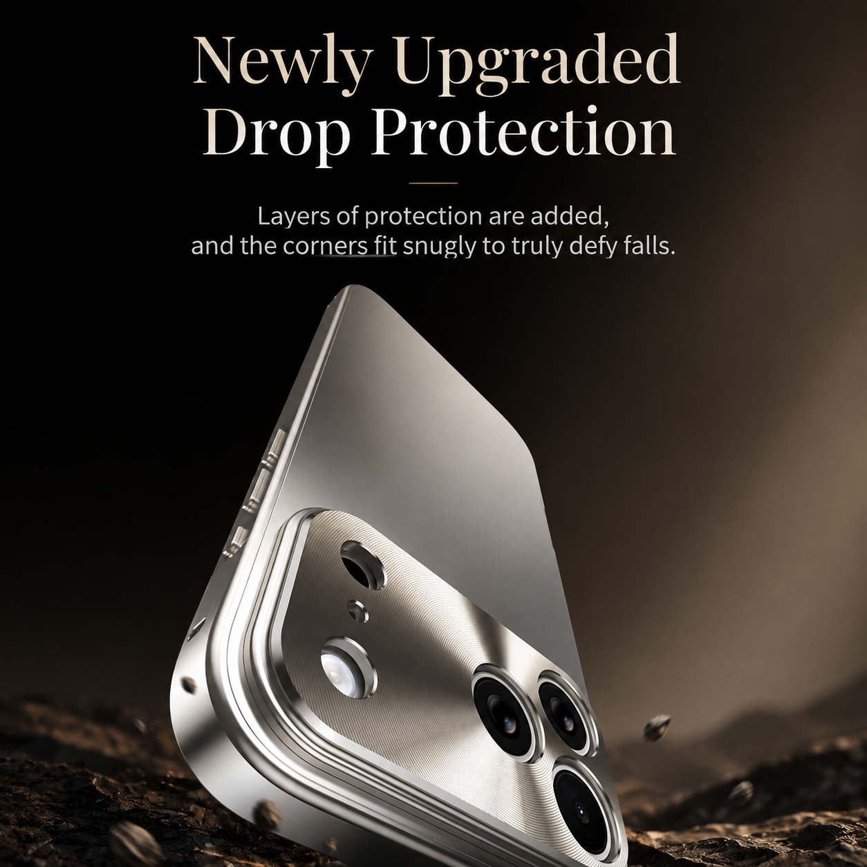 Premium Luxury iPhone Case Aluminum Alloy Frame Frosted Matte Backplate Cover Shockproof Camera Lens Protection Ultra Thin Slim Durable Design Finish