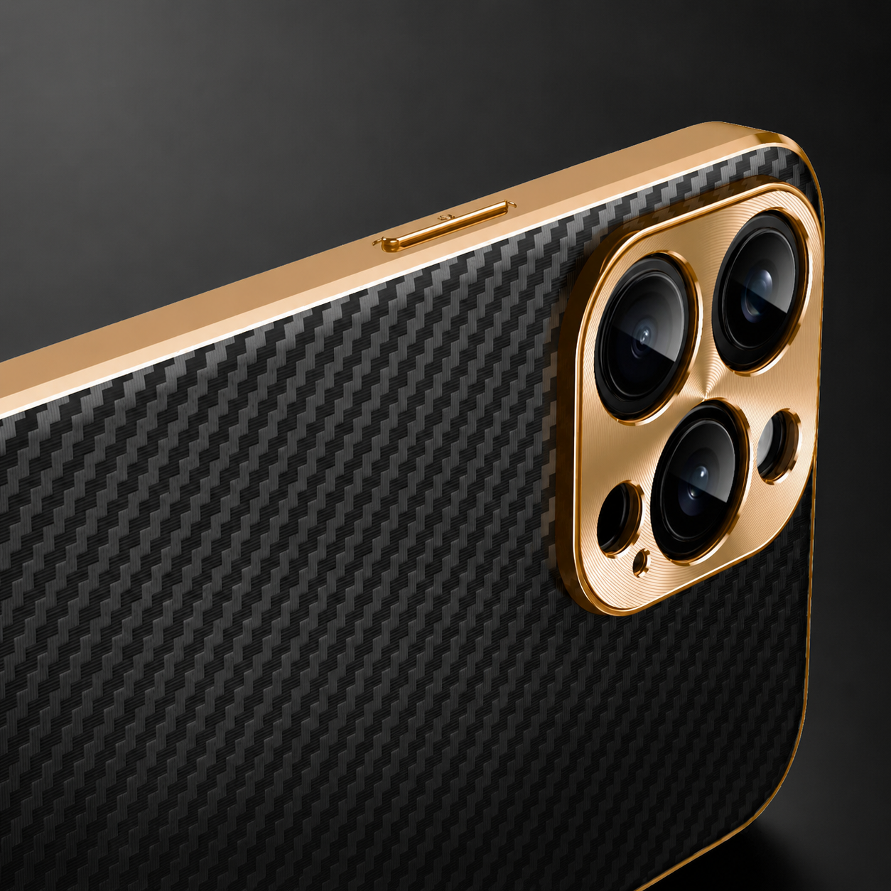 Premium Luxury iPhone Case Carbon Fiber Textured Leather Cover Alloy Metal Lens Guard Shockproof Slim Fit Wireless Charging Compatible Durable Design Finish