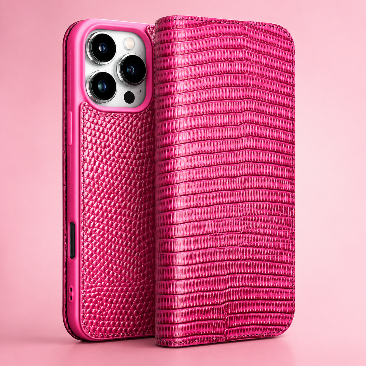 Premium Luxury iPhone Case Genuine Leather Flip Cover Card Slot Ultra Slim Shockproof Full Protection Durable Design Finish Magnetic Closure