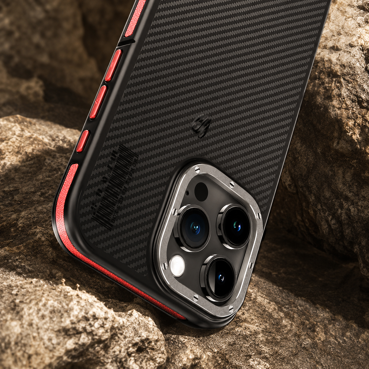 Premium Luxury iPhone Case MagSafe Compatible 600D Kevlar Carbon Fiber Cover Metal Camera Ring Dual Layer Shockproof Half Wrapped Protective Durable Design Finish