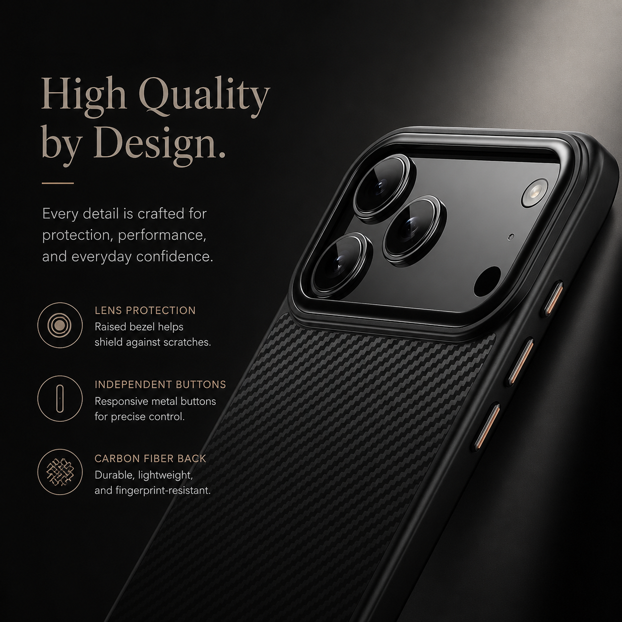 Premium Luxury iPhone Case MagSafe Compatible 600D Kevlar Carbon Fiber Cover TPU PC Hybrid Shockproof Anti Fingerprint Protective Durable Design