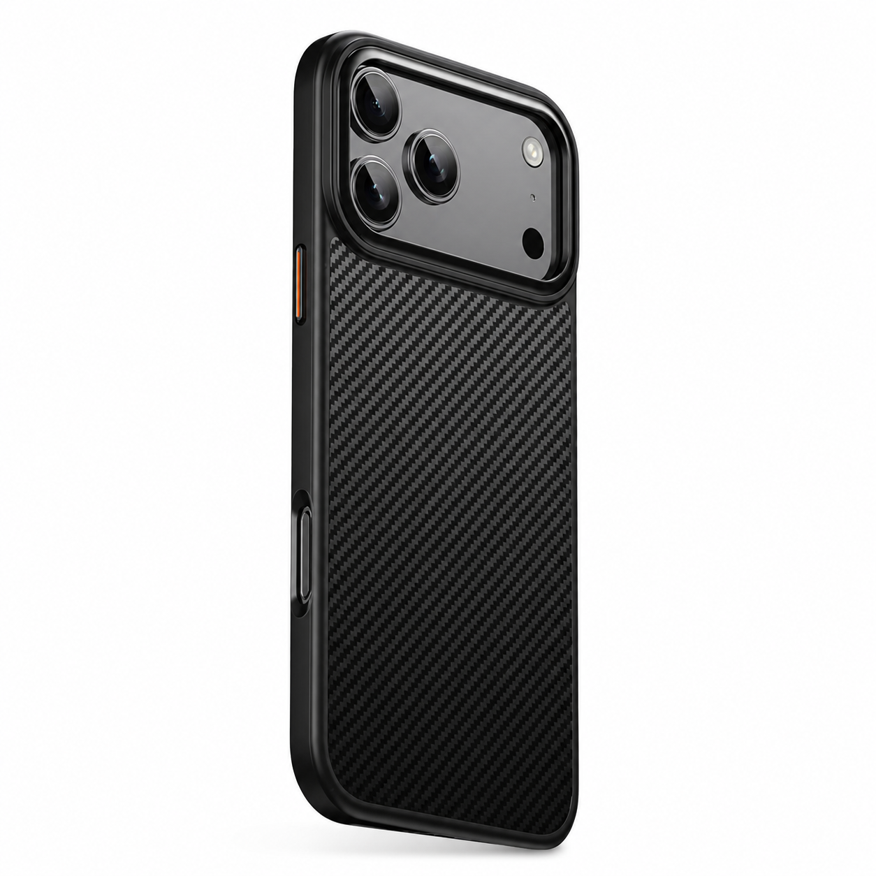 Premium Luxury iPhone Case MagSafe Compatible 600D Kevlar Carbon Fiber Cover TPU PC Hybrid Shockproof Anti Fingerprint Protective Durable Design
