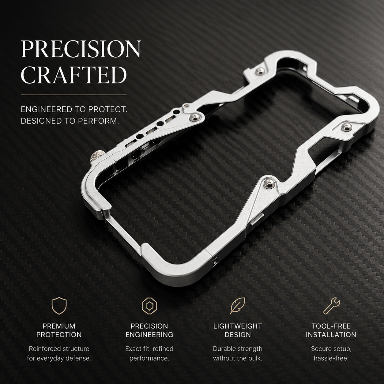 Premium Luxury iPhone Case MagSafe Compatible Aluminum Armor Frame Cover Shockproof Heavy Duty Bumper Rugged Protective Slim Design Finish