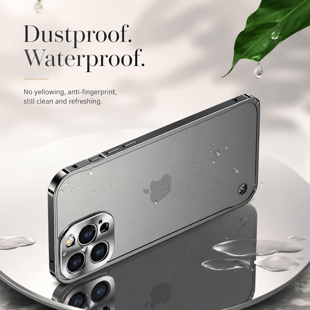 Premium Luxury iPhone Case MagSafe Compatible Aluminum Metal Frame Cover Shockproof Full Camera Protection Magnetic Fit Wireless Charging Slim Design Finish